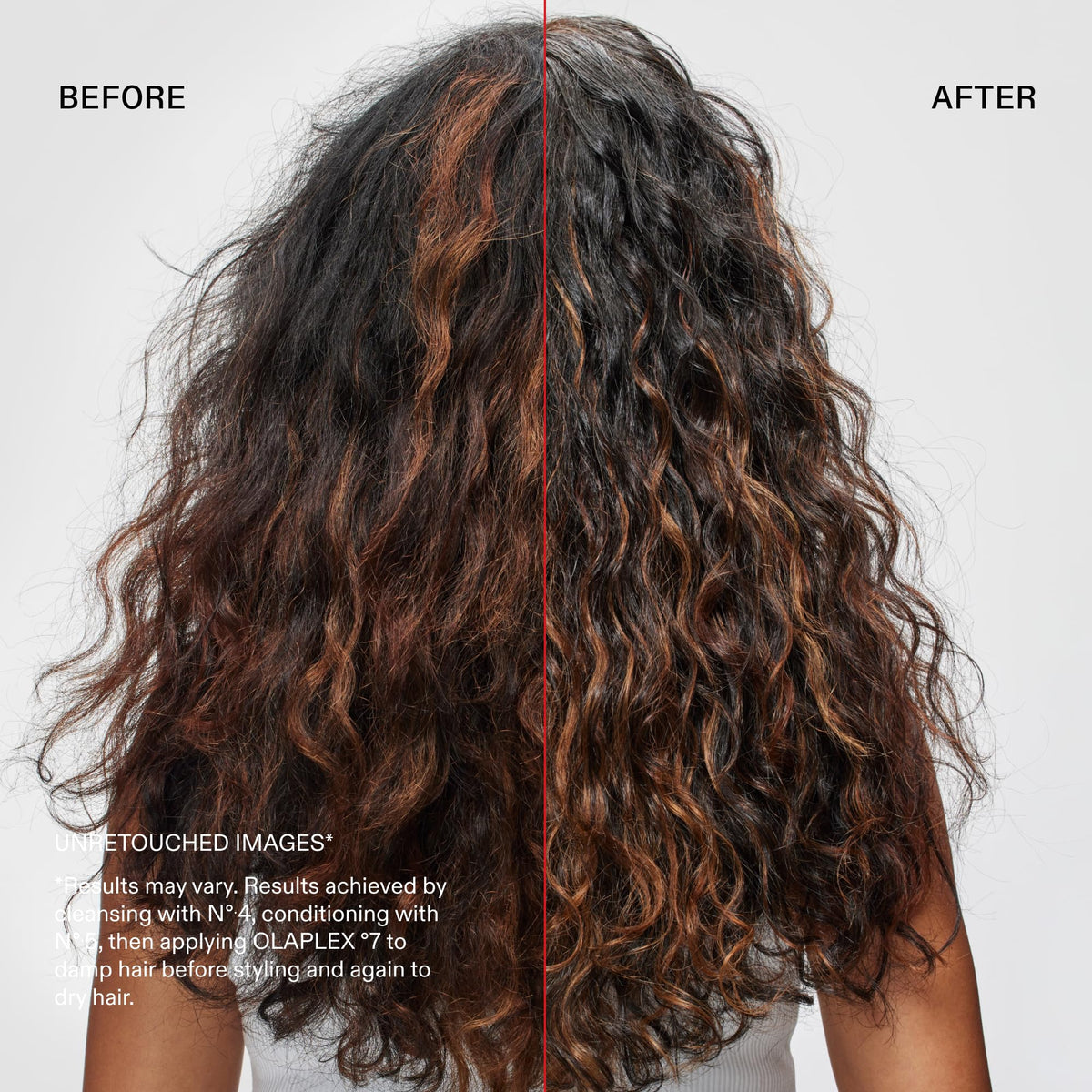 Olaplex N°.7 Bonding Hair Oil 60 mL with hair styling tools