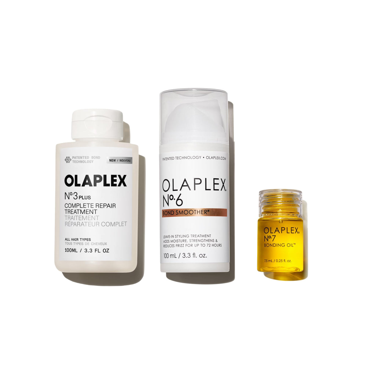 Olaplex & Shine Hair Repair Set including N°.3PLUS, N°.6, and N°.7