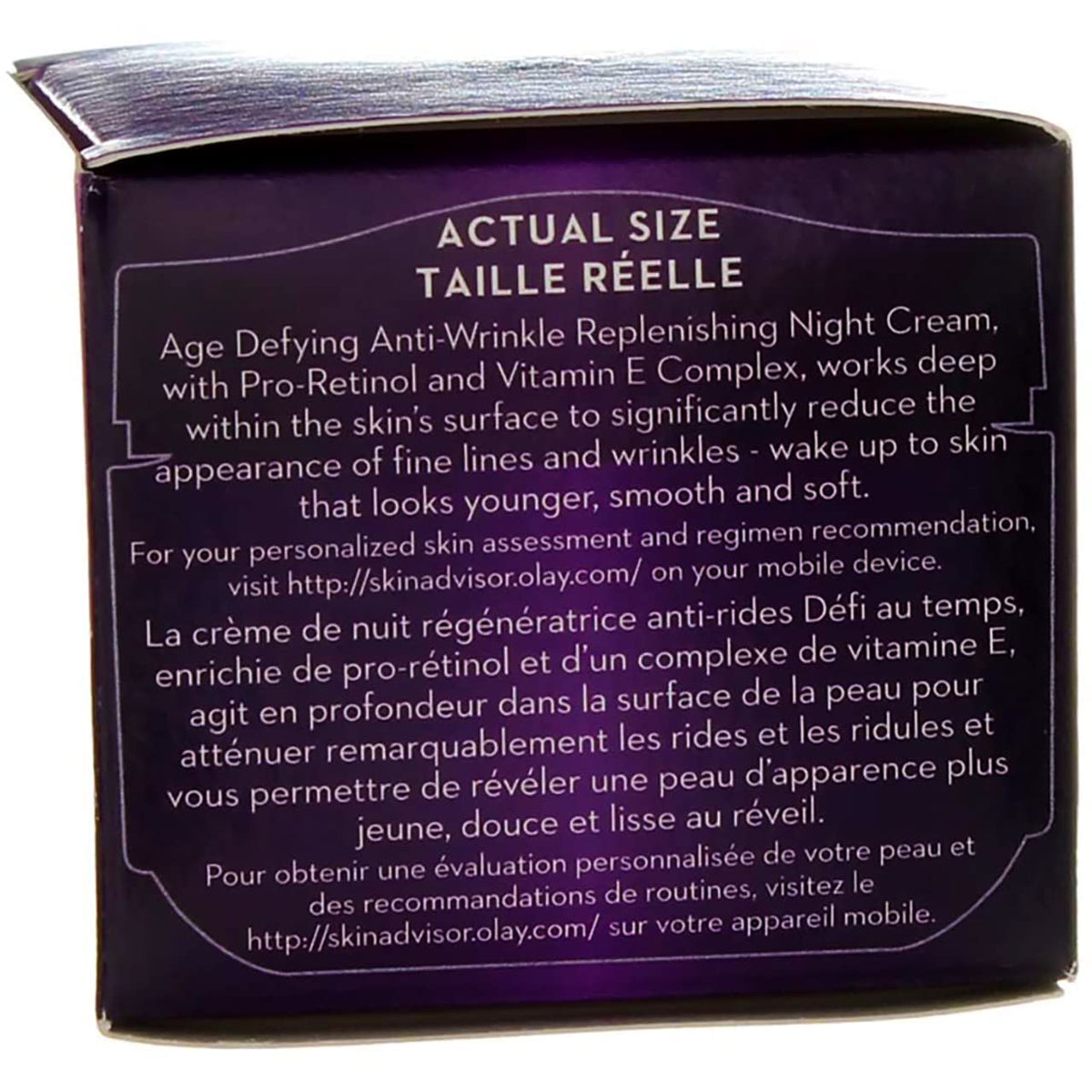 Olay Age Defying Anti-Wrinkle Night Cream texture close-up