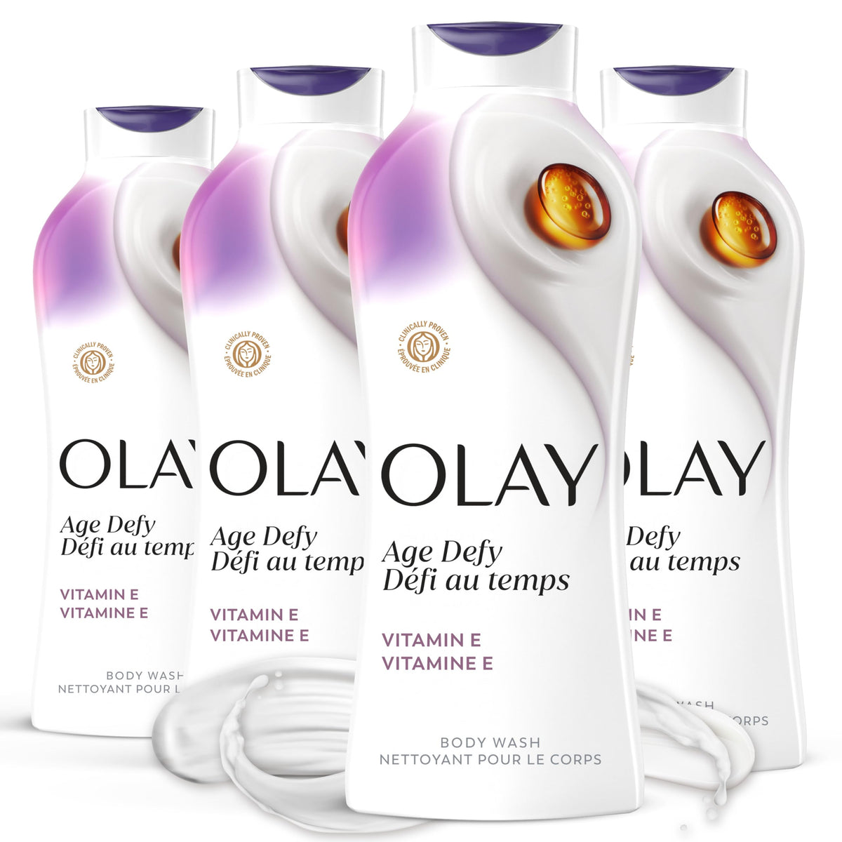 Olay Age Defying Body Wash 22 fl oz front view