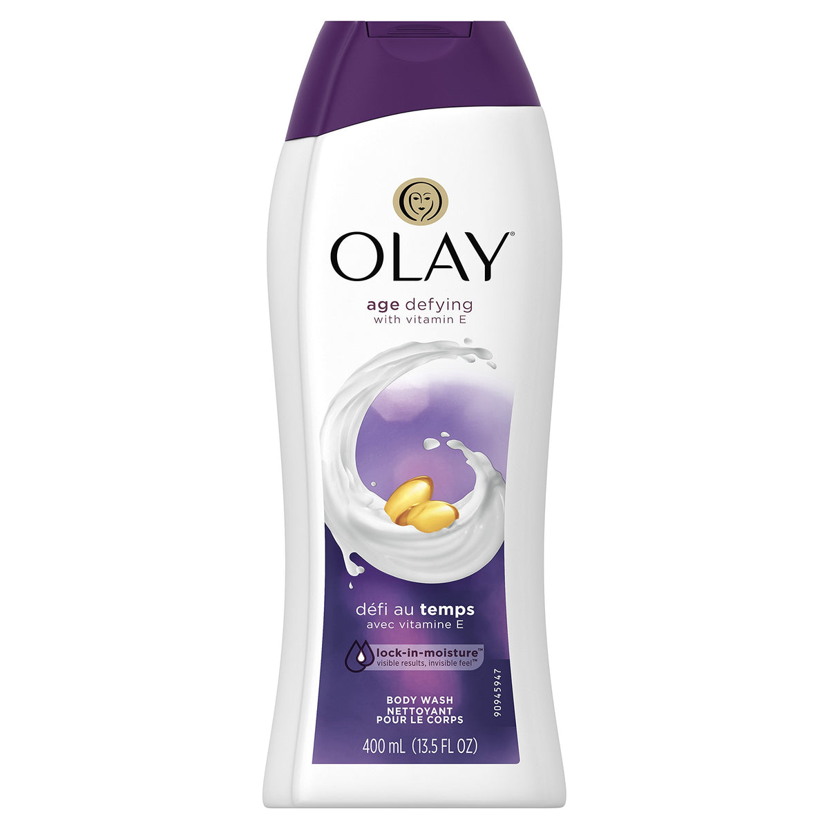 Olay Age Defying Body Wash 22 oz bottle front view with Vitamin E