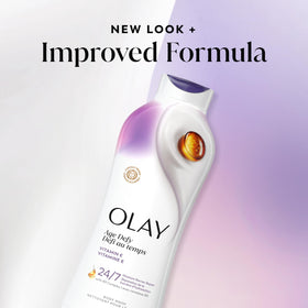 Olay Age Defying Body Wash in shower setting