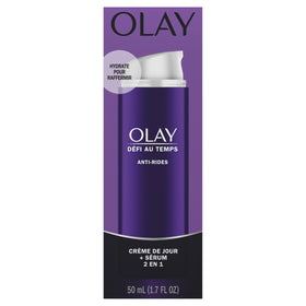 Olay Age Defying cream and serum texture close-up