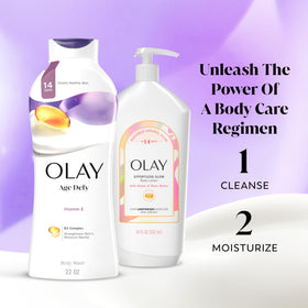 Olay Beauty Bar Age Defying displayed with skincare routine