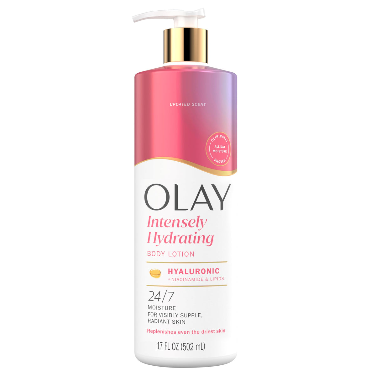 Olay Body Lotion Nourishing & Hydrating 17 fl oz front view