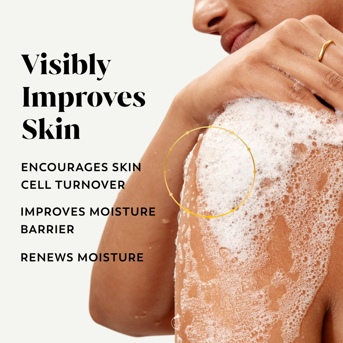 Olay Body Wash 20 fl oz back view showing ingredients list