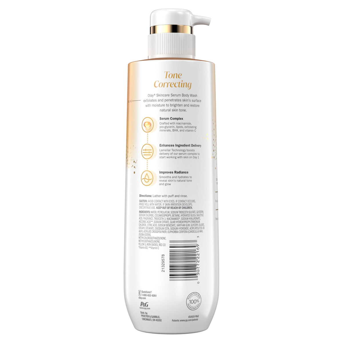 Olay Body Wash 20 fl oz displayed with other skincare products