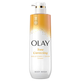 Olay Body Wash 20 fl oz front view with orange flower design