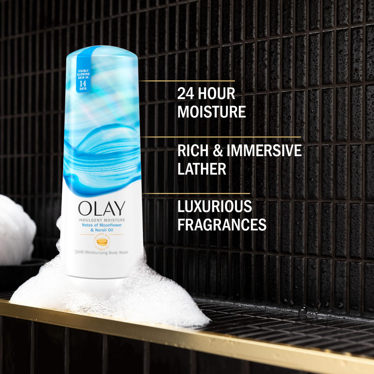 Olay Body Wash close-up of texture