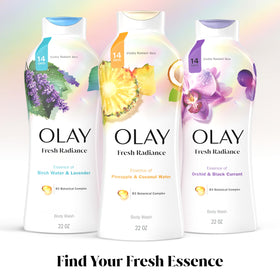 Olay Body Wash Fresh Radiance with a fresh coconut