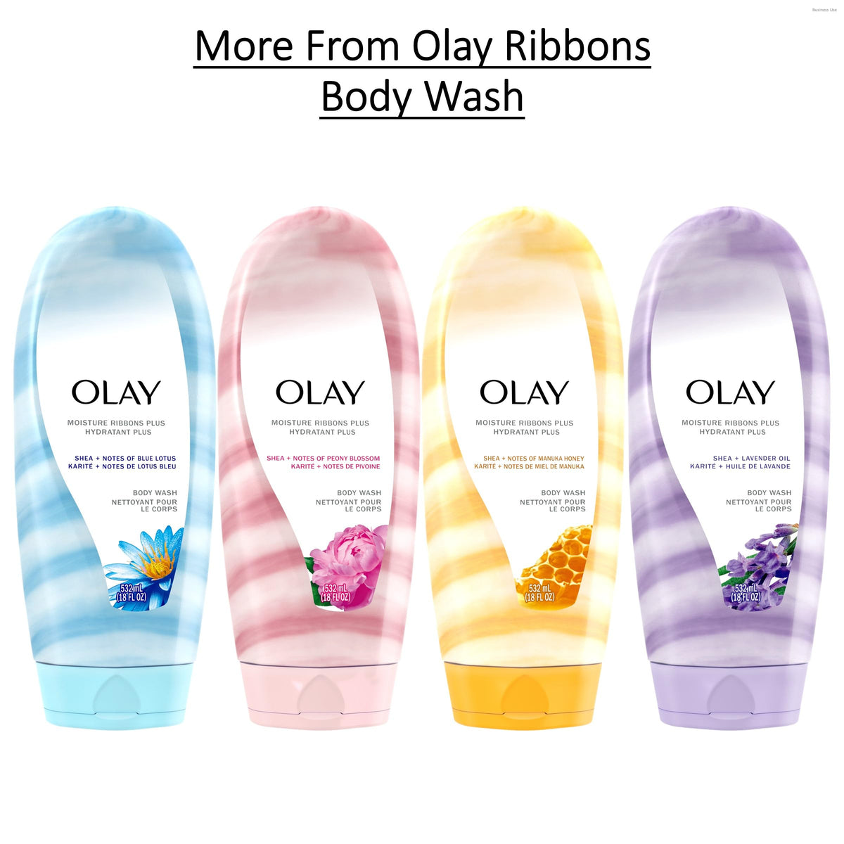 Olay Body Wash Moisture Ribbons Plus with shea butter and manuka honey