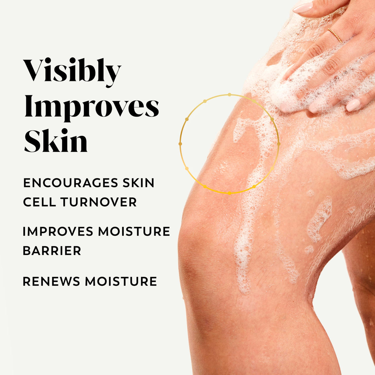 Olay Body Wash packaging showing ingredients list