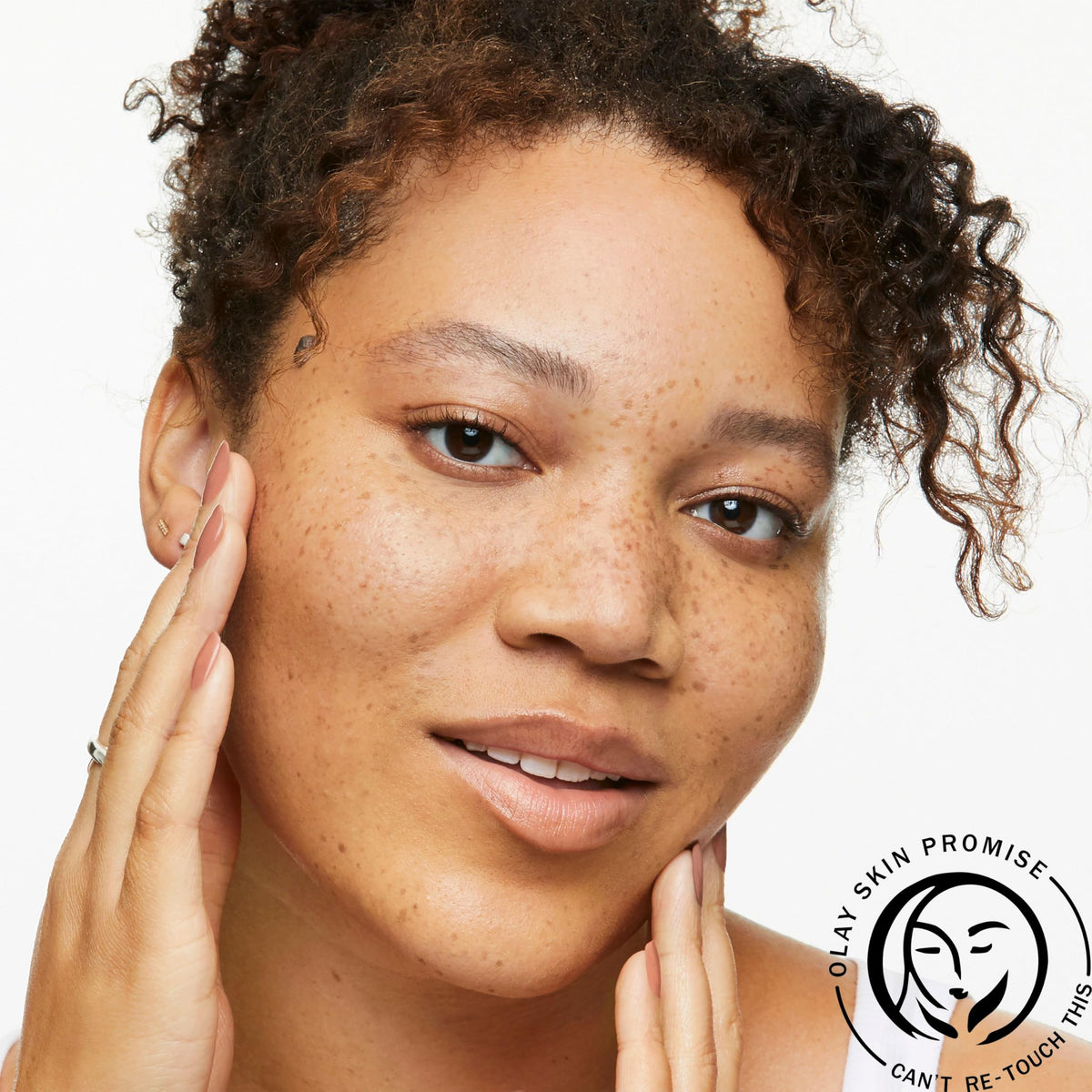Olay Clarifying Daily Facial Cleanser in bathroom setting