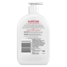 Olay Clarifying Daily Facial Cleanser packaging details