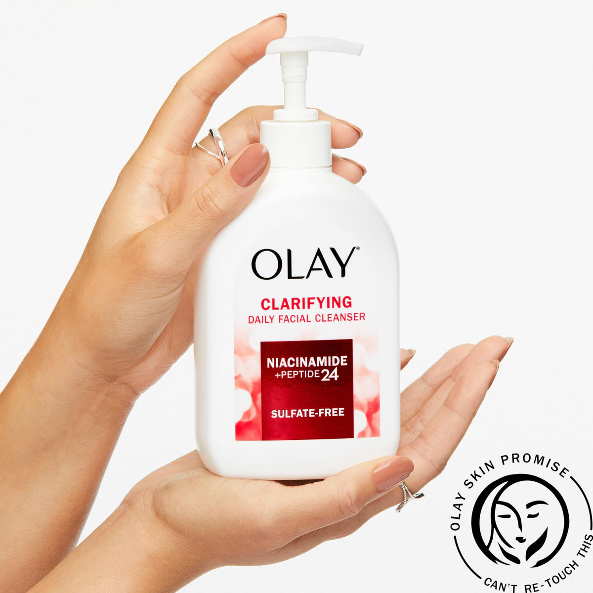 Olay Clarifying Daily Facial Cleanser texture close-up
