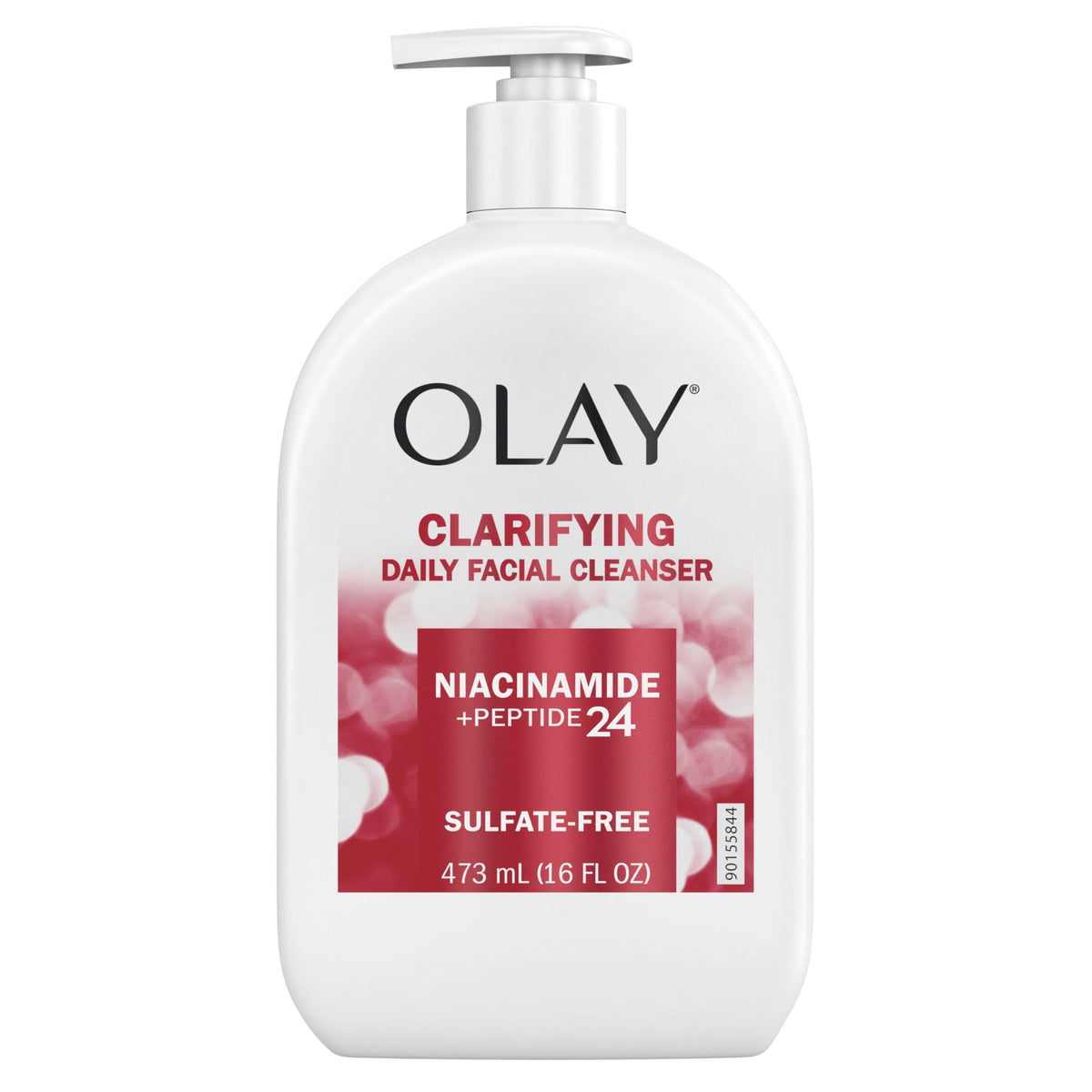 Olay Clarifying Daily Facial Cleanser with fresh towels