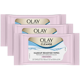 Olay Cleanse Makeup Remover Wipes front view packaging