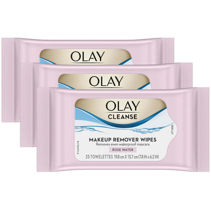 Olay Cleanse Makeup Remover Wipes front view packaging