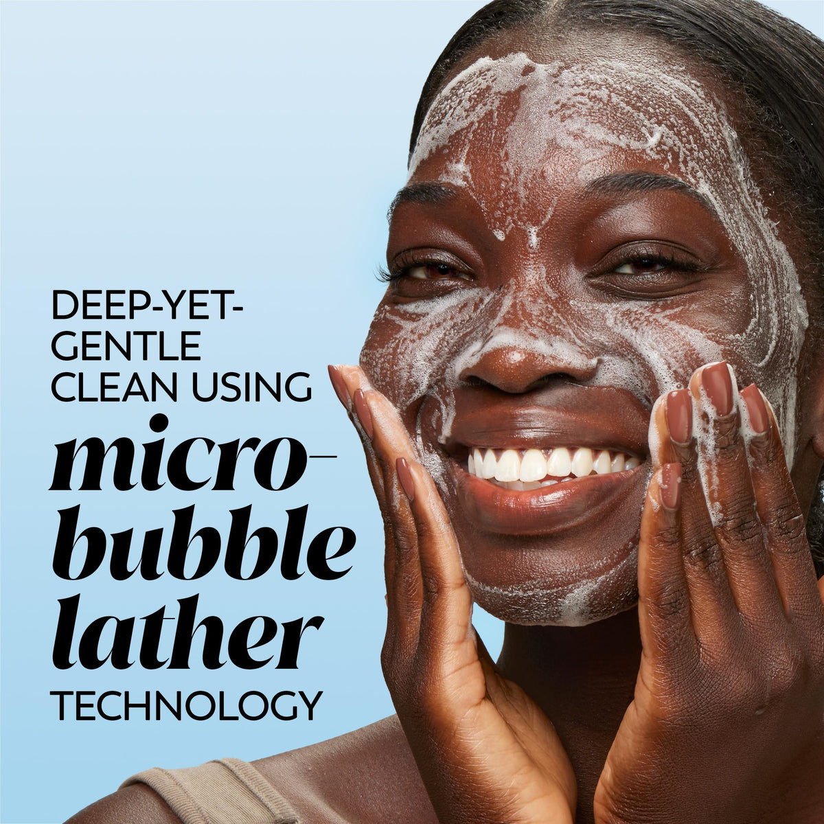 Olay Cleansing Melts pad dissolving in warm water