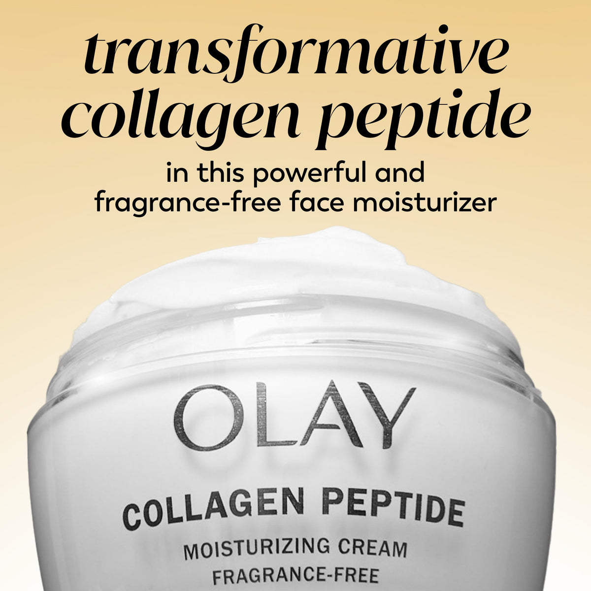Olay Collagen Peptide Face Moisturizer in lifestyle setting