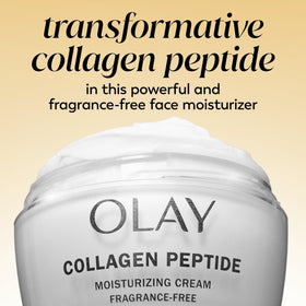 Olay Collagen Peptide Face Moisturizer in lifestyle setting