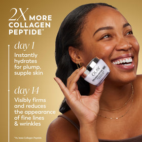 Olay Collagen Peptide Face Moisturizer MAX creamy texture close-up