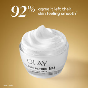 Olay Collagen Peptide Face Moisturizer MAX in a skincare routine