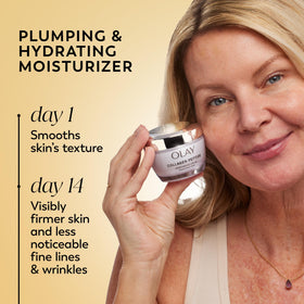 Olay Collagen Peptide Face Moisturizer showing texture