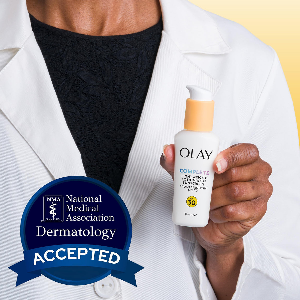 Olay Complete Face Moisturizer on bathroom counter