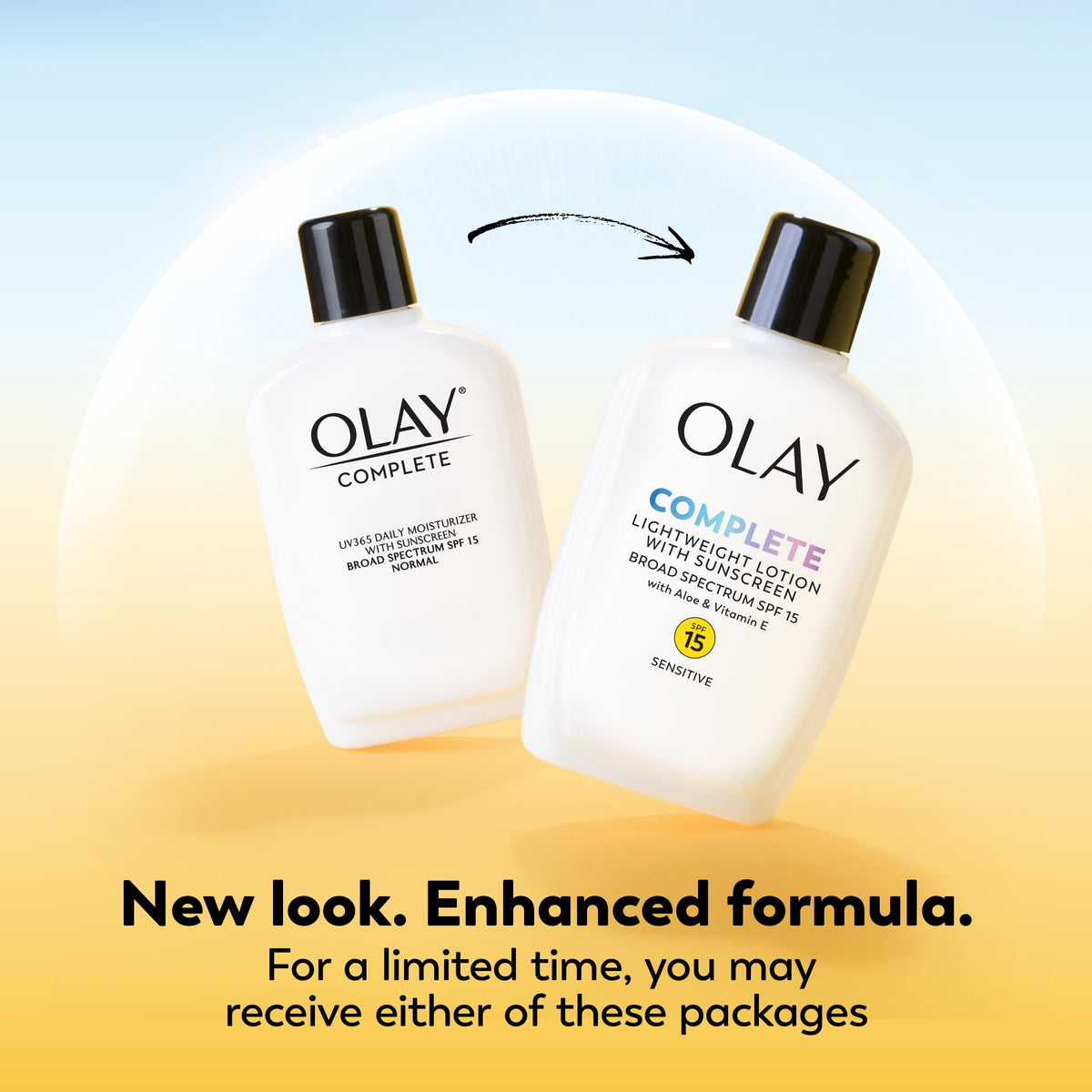 Olay Complete Lotion Moisturizer SPF 15 2-pack side view