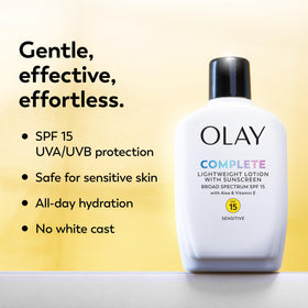 Olay Complete Lotion Moisturizer SPF 15 packaging details