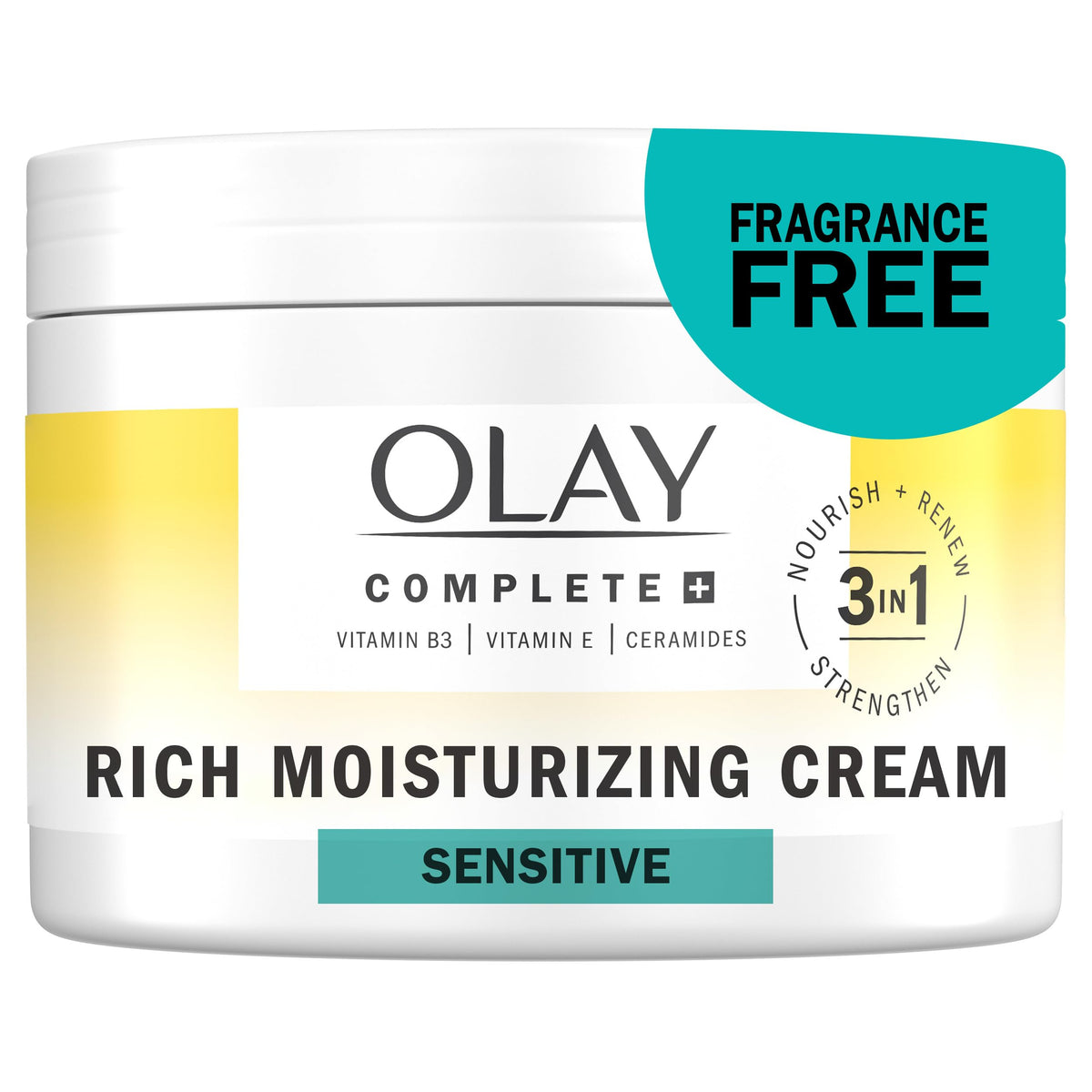 Olay Complete+ Rich Moisturizing Cream 8.5 oz front view