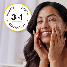 Olay Complete+ Rich Moisturizing Cream application on skin