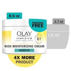 Olay Complete+ Rich Moisturizing Cream texture close-up