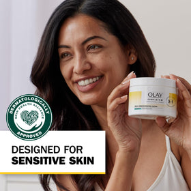 Olay Complete+ Rich Moisturizing Cream with natural background