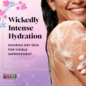Olay Couldn't Be Lovelier Body Wash packaging with raspberry scent