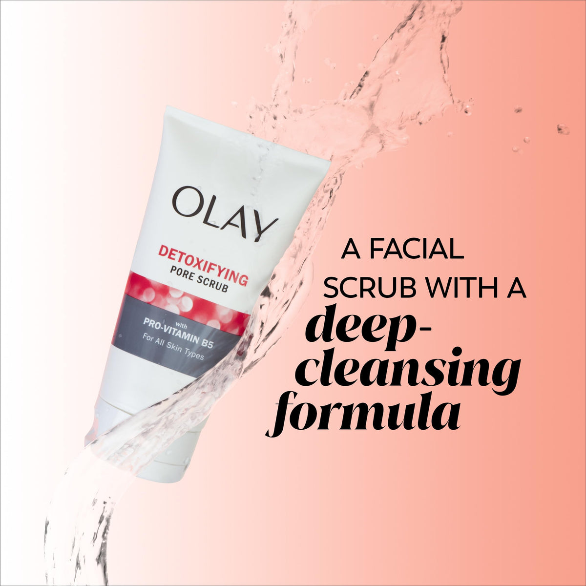 Olay Detoxifying Pore Scrub 5 oz back view