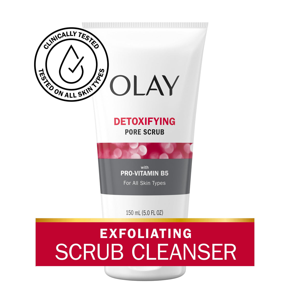 Olay Detoxifying Pore Scrub 5 oz back view