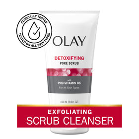 Olay Detoxifying Pore Scrub 5 oz back view