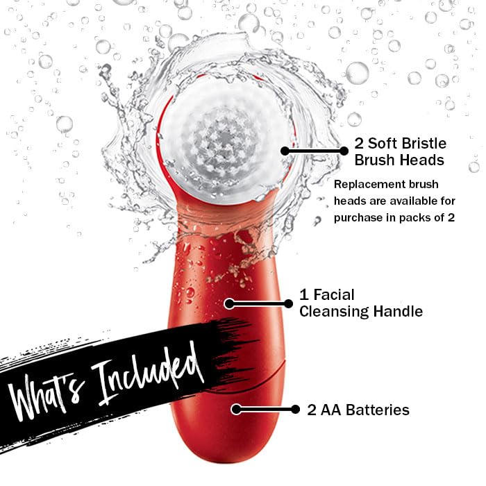 Olay Facial Cleansing Brush Regenerist side view with handle