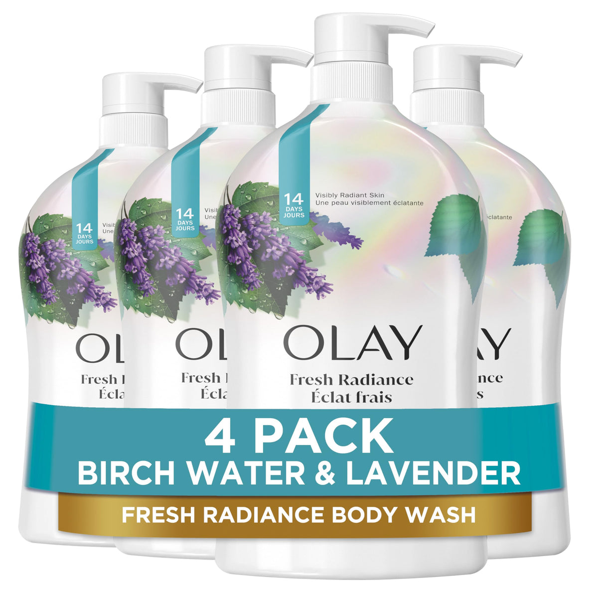 Olay Fresh Outlast Birch Water & Lavender Body Wash front view
