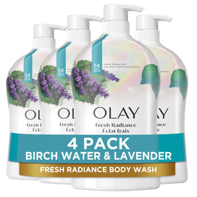 Olay Fresh Outlast Birch Water & Lavender Body Wash front view