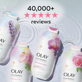 Olay Fresh Radiance Body Wash bottle side view