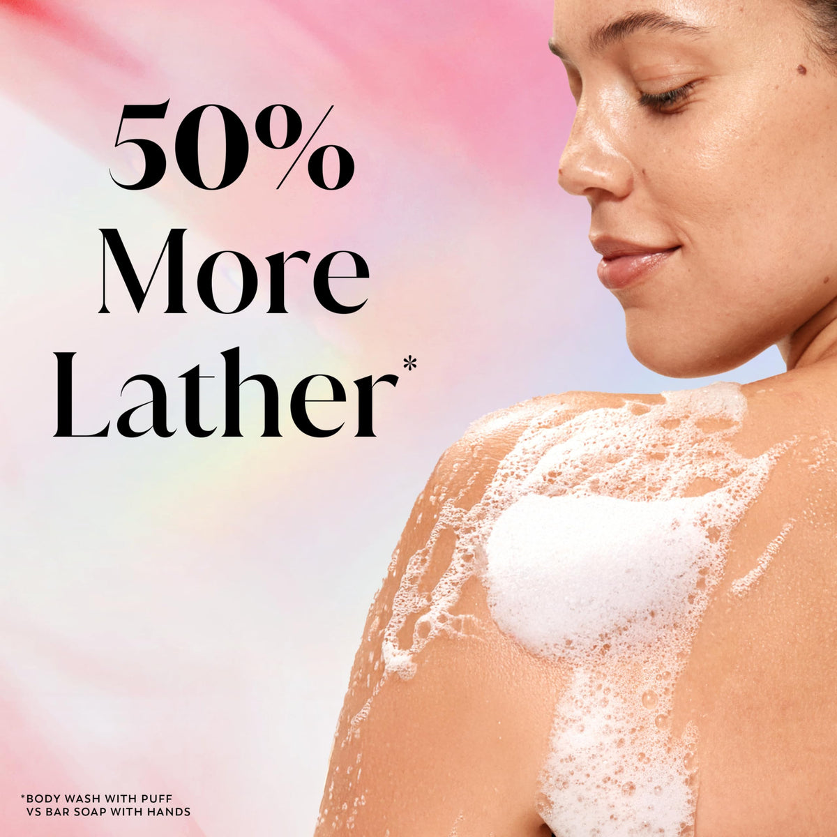 Olay Fresh Radiance Body Wash in shower setting