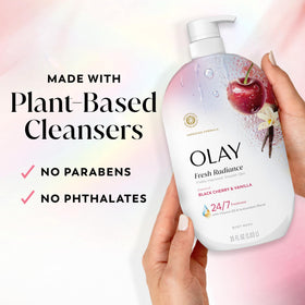 Olay Fresh Radiance Body Wash with Vitamin B3 and antioxidants