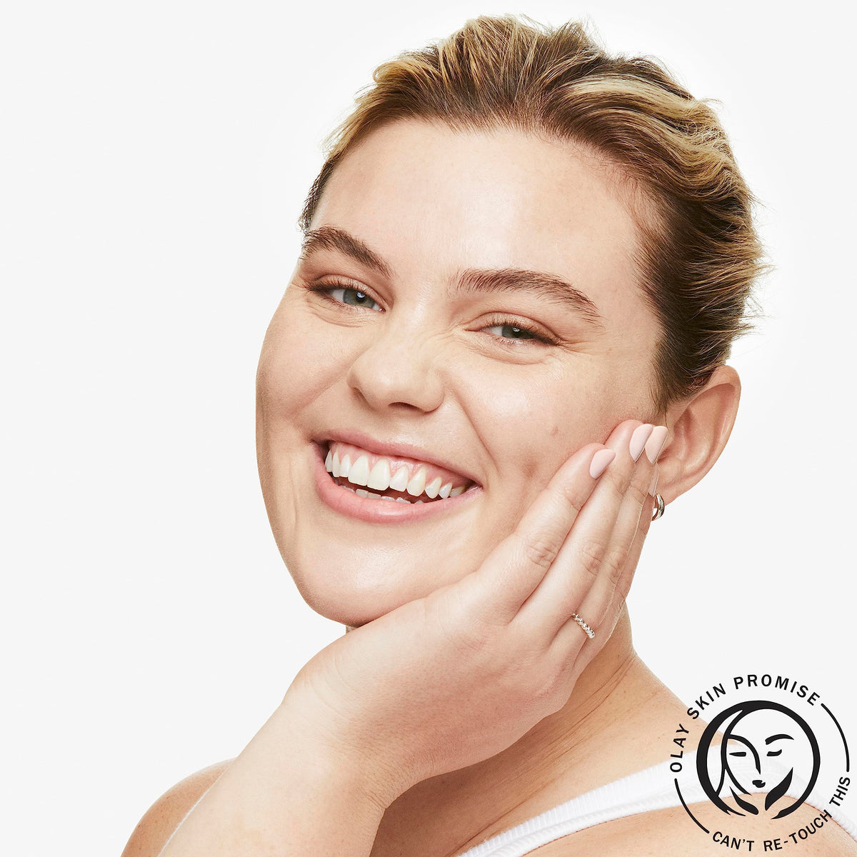 Olay Gentle Foaming Face Wash in bathroom setting