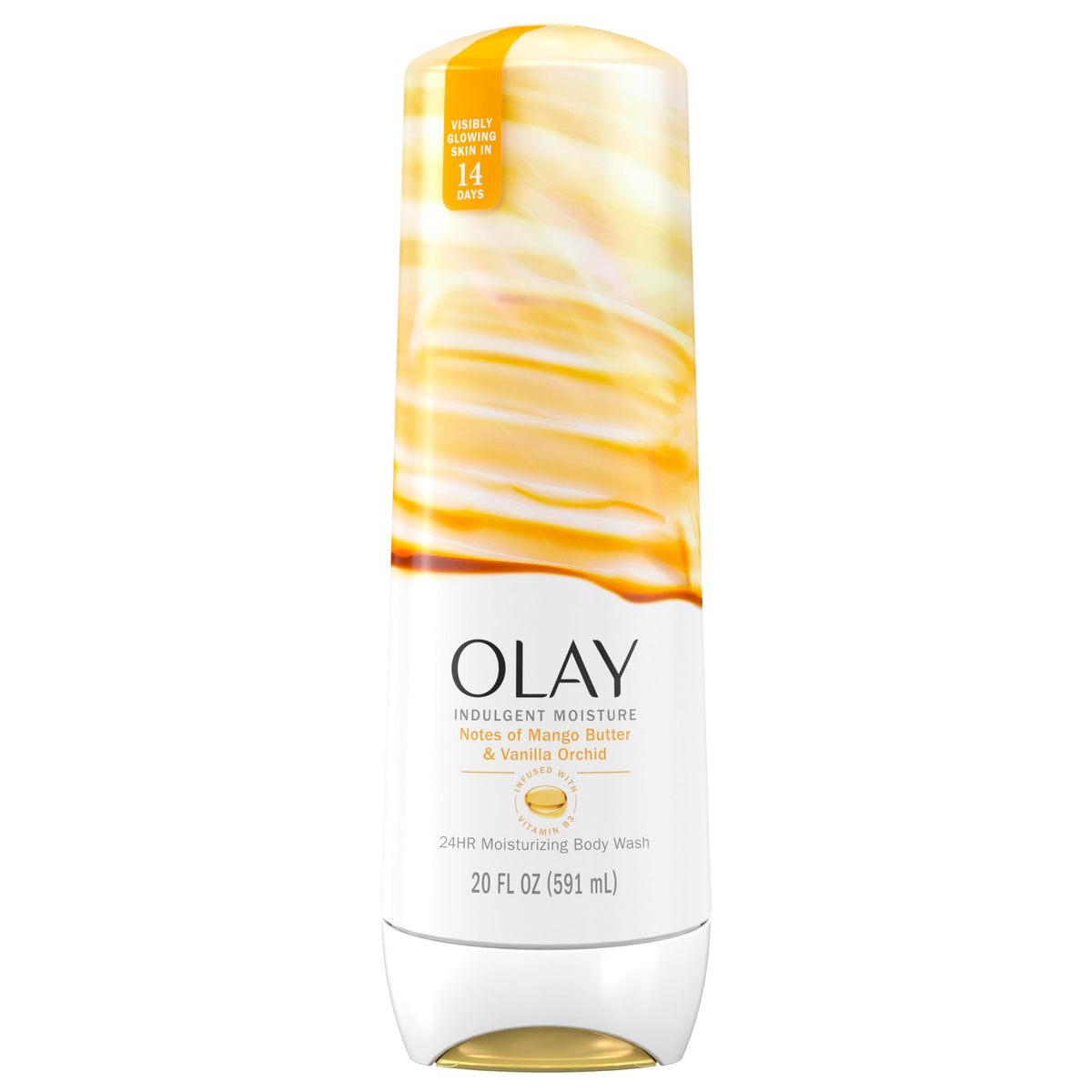Olay Indulgent Moisture Body Wash front view 20 fl oz