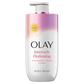 Olay Intensely Hydrating Body Wash front view, 28 fl oz