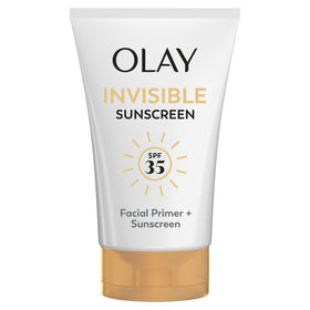 Olay Invisible Sunscreen SPF 35 front view with packaging