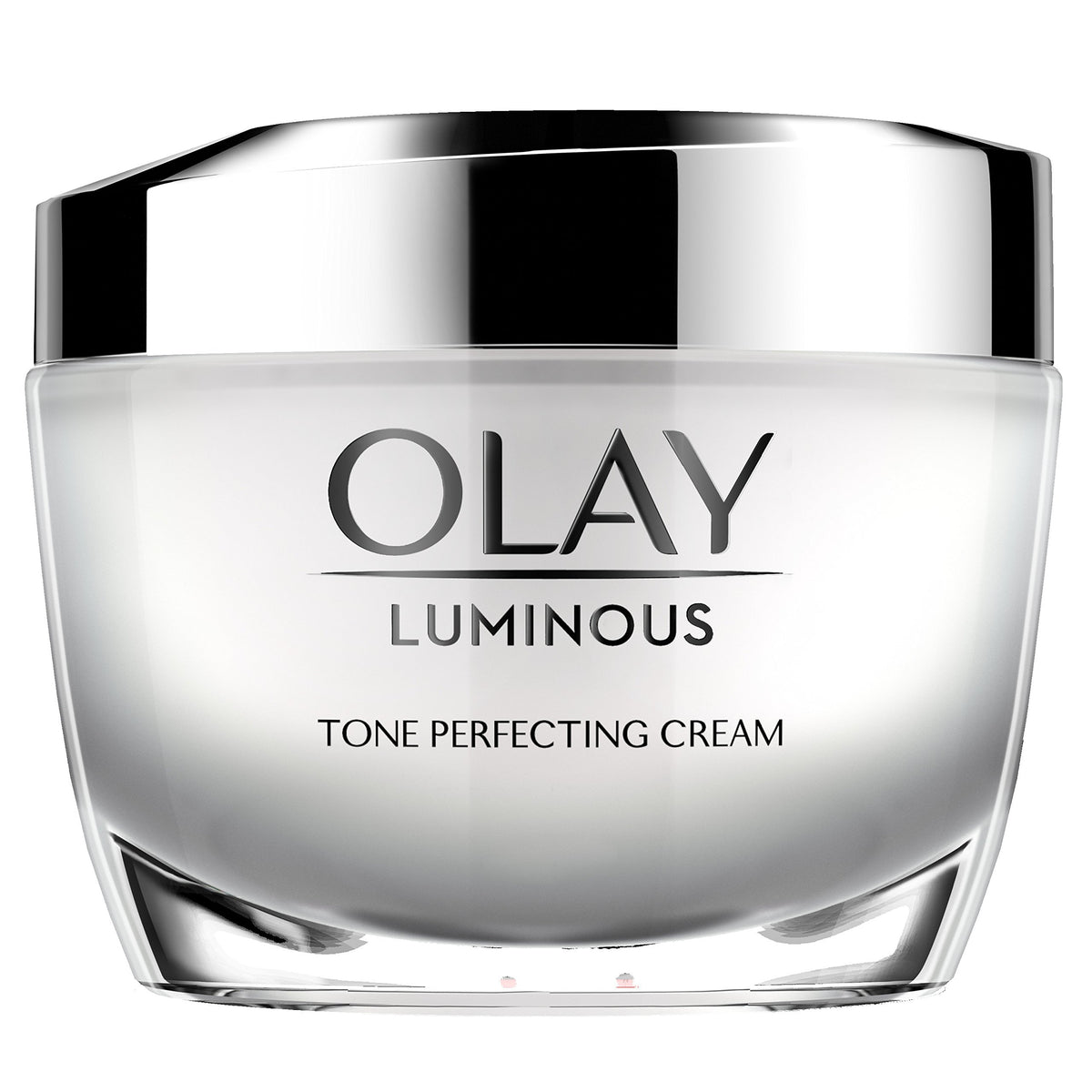 Olay Luminous Tone Perfecting Cream front view with packaging